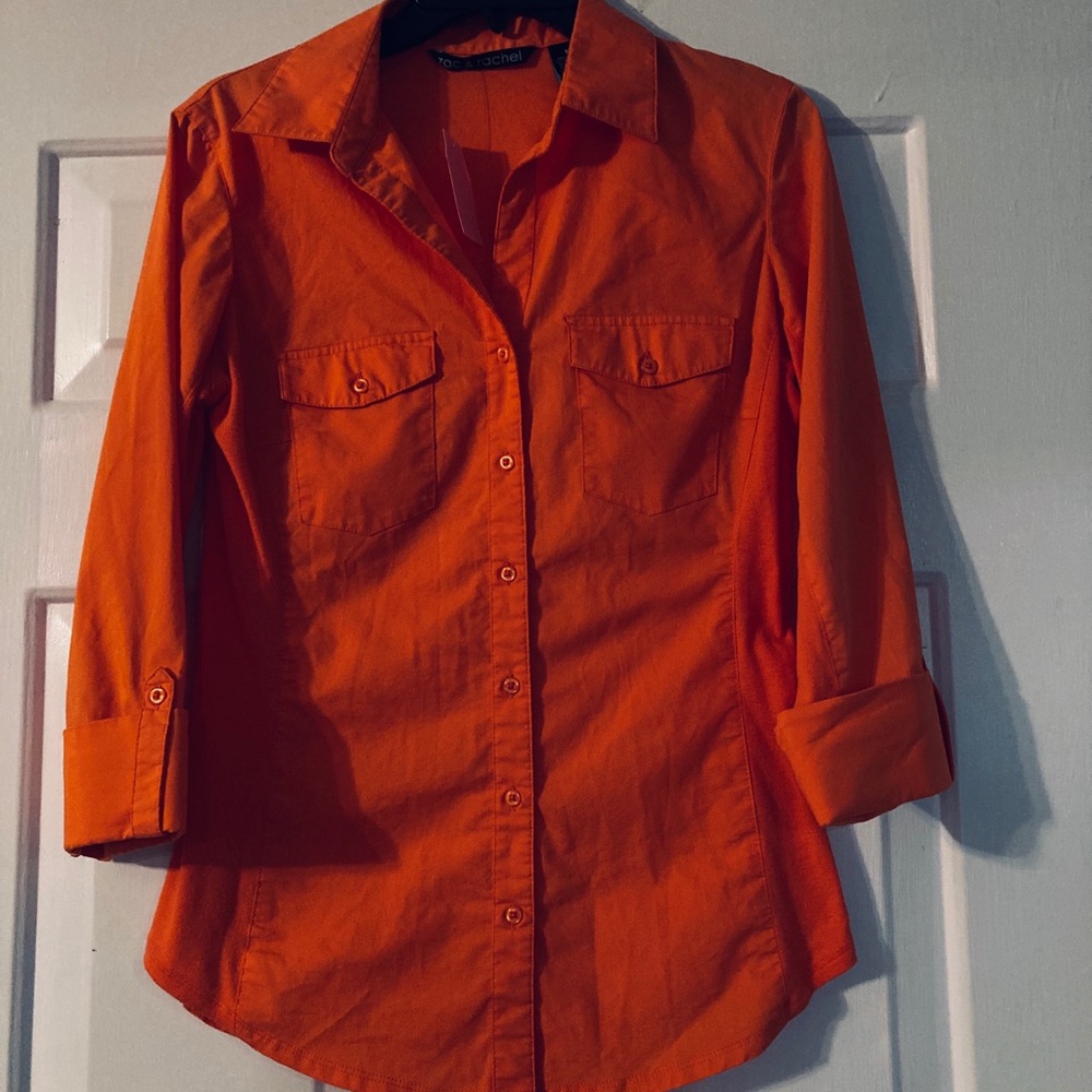 Zach & Rachel Pretty Orange Slimming Top